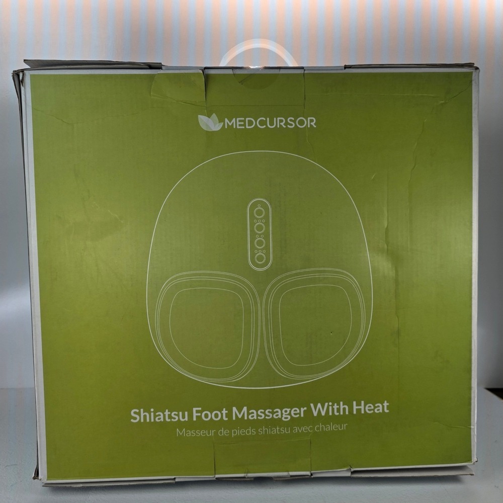Medcursor Shiatsu Foot Massager With Heat MDFM400 Black Electric Deep Kneading